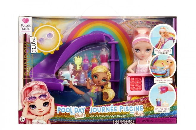 Rainbow High Kleine Schwester Spielset mit Pool