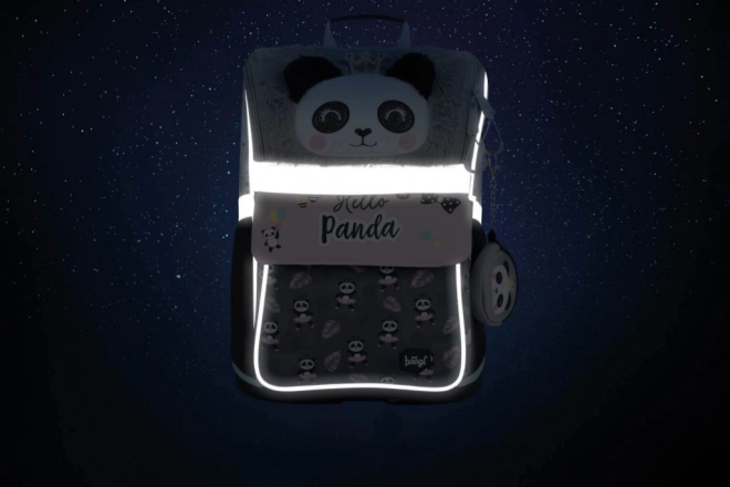 Baagl Schulrucksack Set mit Panda-Motiv