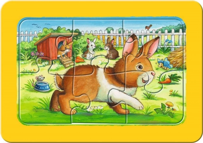 RAVENSBURGER Mein erstes Puzzle Tierfreunde 3x6 Teile