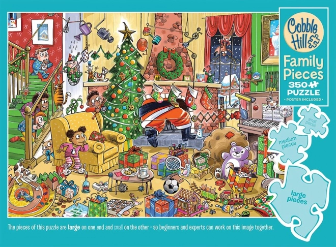 Cobble Hill Familienpuzzle Weihnachtsmann fangen 350 Teile