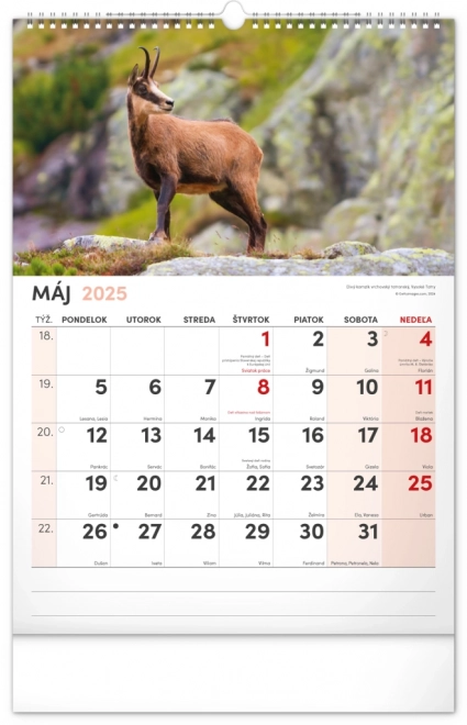 Notique Wandkalender Malerische Ecken der Slowakei 2025