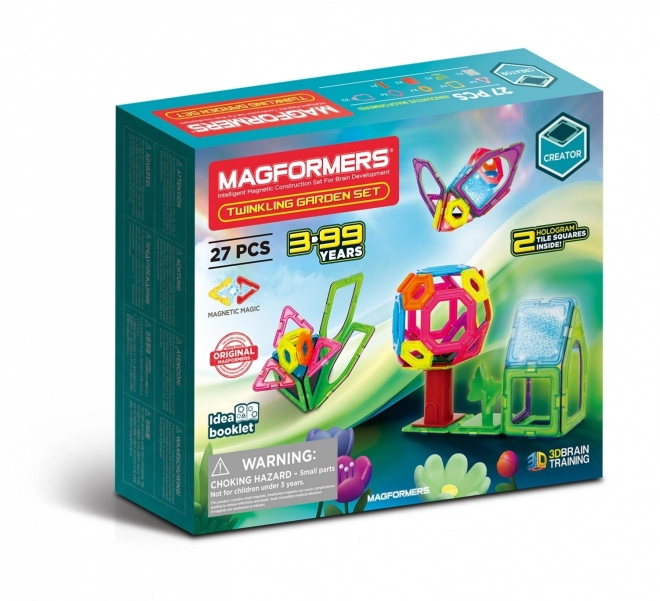 Magnetische Bausteine Twinkling Garden 27 Teile