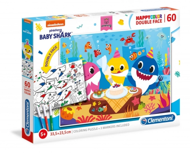 Clementoni Baby Shark Doppelwandiges Puzzle