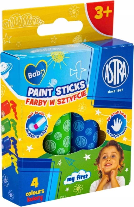 Astra Kinder-Farbstifte in Jumbo-Stick, 4 Stk.