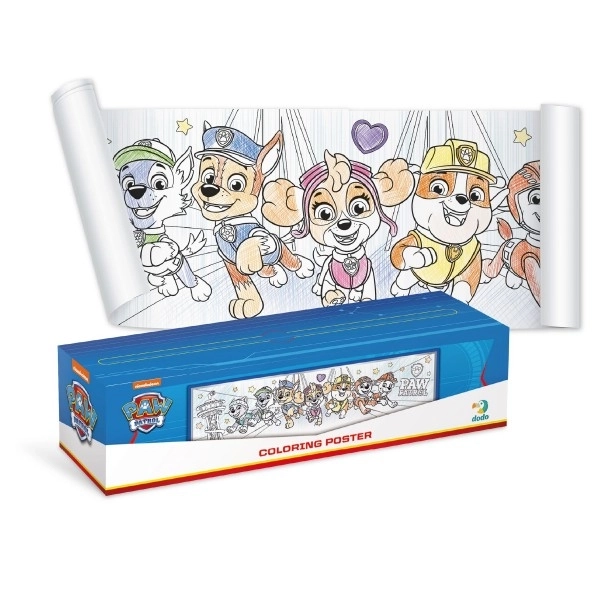 Ausmalposter PAW Patrol für Kinder