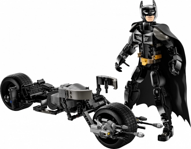 Batman™ und Bat-Pod Motorrad Baufigur