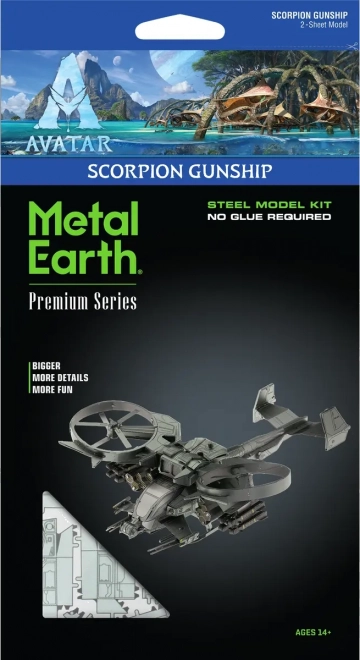 3D-Puzzle Metall Earth Premium Serie: Avatar Scorpion Gunship