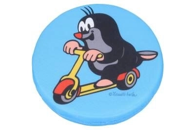 Fliegende Scheibe mit Maulwurf-Motiv