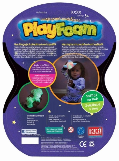 Leuchtendes PlayFoam Knetset 4er-Pack