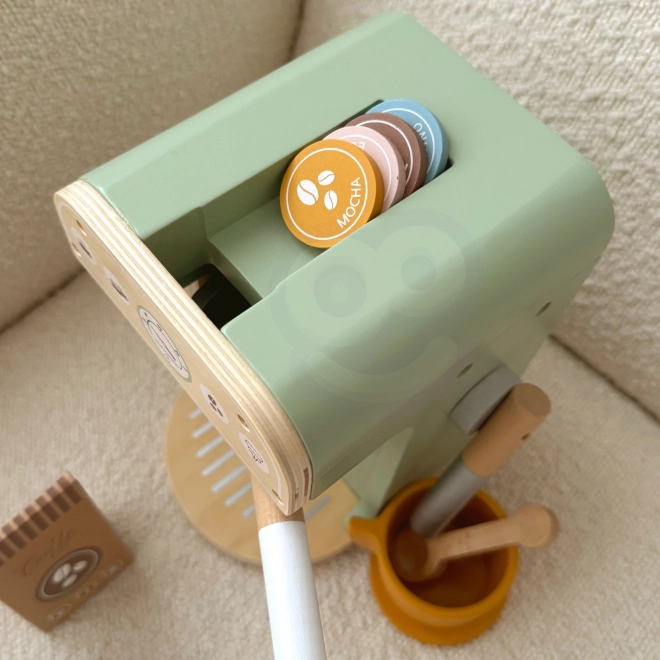 Woopie Green Holzspielküche Barista-Set für Kinder