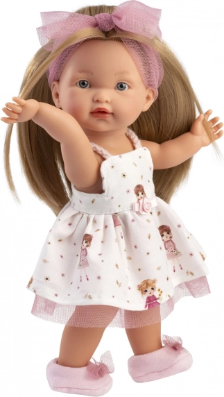 Realistische Puppe Llorens Valeria mit Ganzkörper-Vinyl - 28 cm