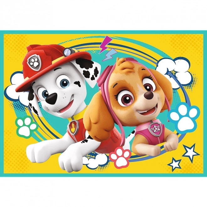 Fröhliche Paw Patrol Mannschaft Puzzle