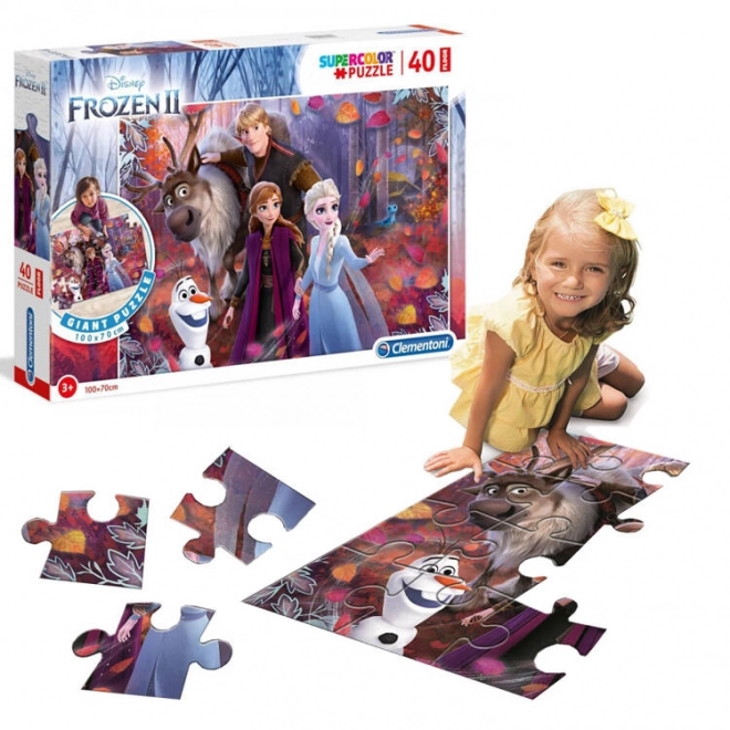 Puzzle Fußboden 40 Stück FROZEN