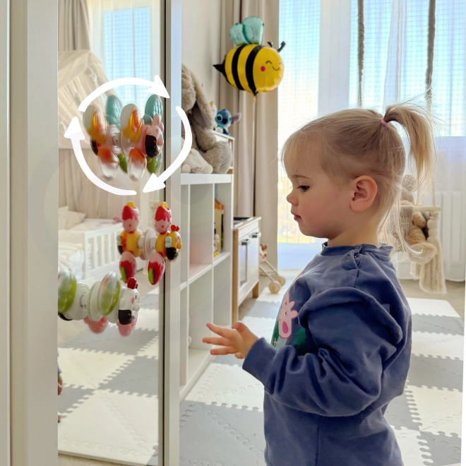 Woopie Baby Sensorische Spinner Spielzeug Biene Huhn Kaninchen Bestandteile