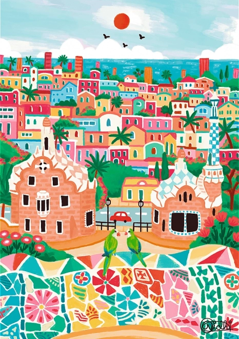 Puzzle Die Kunst der Farben: Barcelona, Spanien 1000 Teile