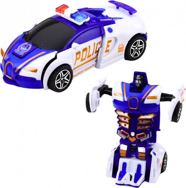 Auto Roboter 2in1 Sportliches Polizeiauto