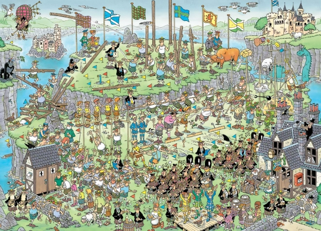Jumbo Puzzle Jan van Haasteren Schottische Spiele 1000 Teile
