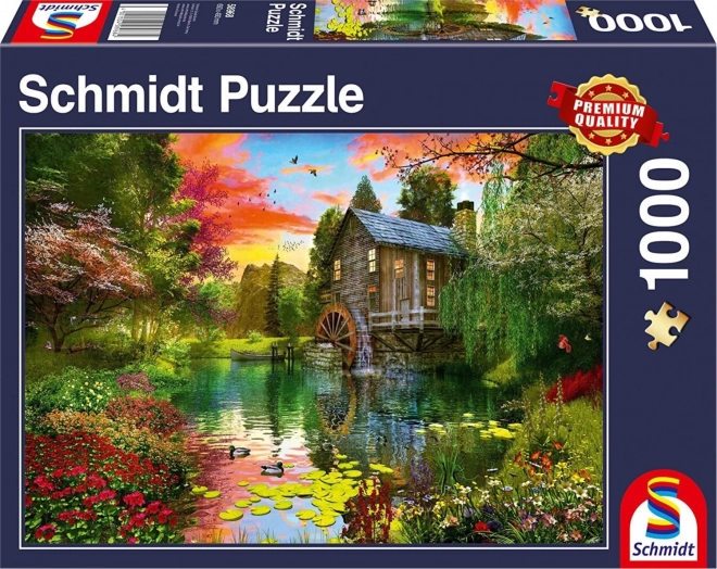 Schmidt Puzzle Wasser-Mühle 1000 Teile