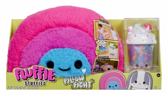 Fluffie Stuffiez Regenbogen Kuschelkissen