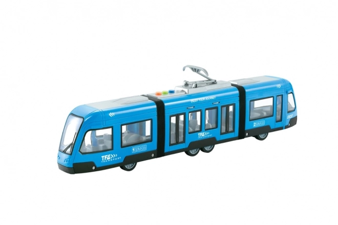 Tram auf Schwungrad 1:16 Blau