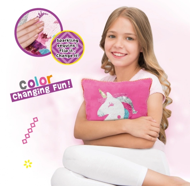 Kreativset Kissen Dekorieren Einhorn