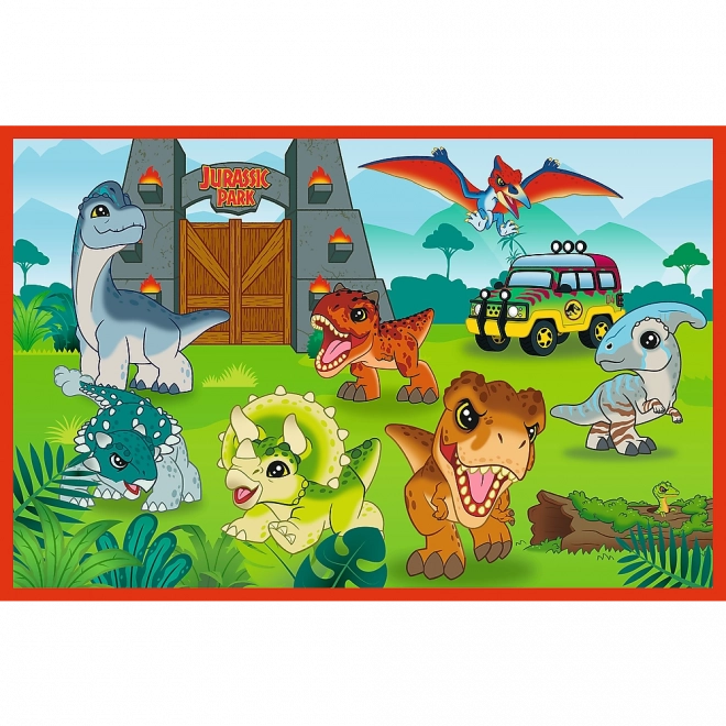 Puzzle 2x24 Kleine Dinosaurier Jurassic World