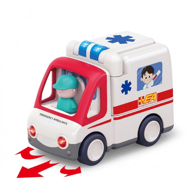 Ambulanz mit Musik und Licht