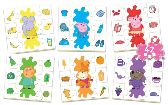 EDUCA Puzzle Peppa Wutz Farben Lernen