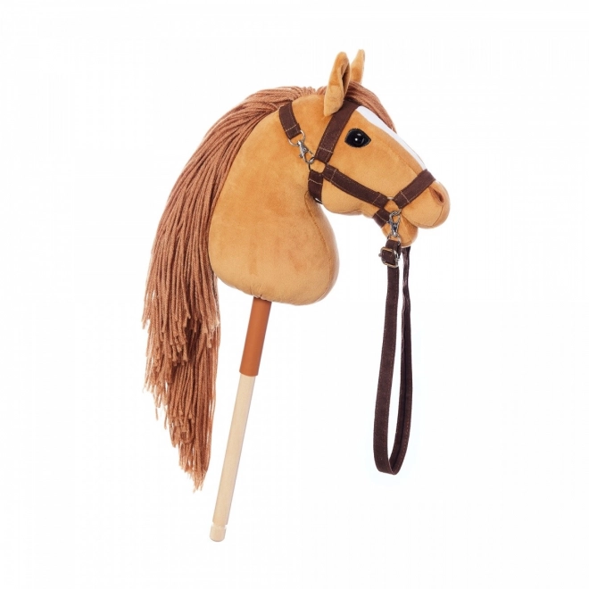 Holzpferd auf Stab Hobby Horse HOPPIHORSE Kastanienbraun