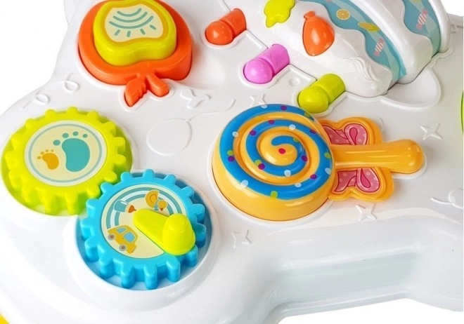 Lerntisch für Babys mit musikalischen Effekten