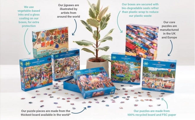 Puzzlespiel Gartenregale 1000 Teile