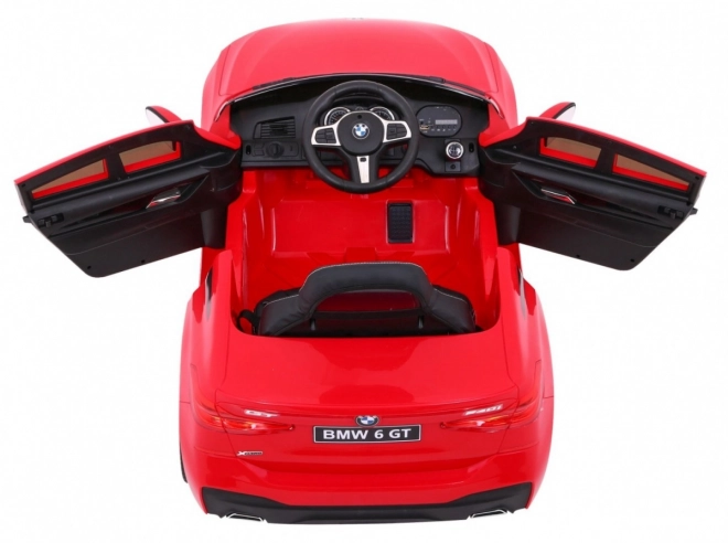 BMW 6 GT Auto mit Batterie rot + Fernsteuerung + langsamer Start + EVA + Gurte + LED MP3