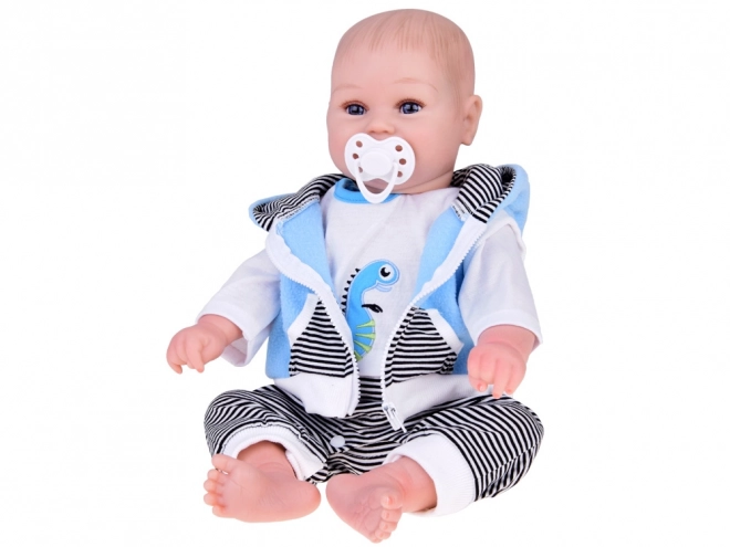 Interaktive Babypuppe Junge 50cm Lächelnd und Gurrend