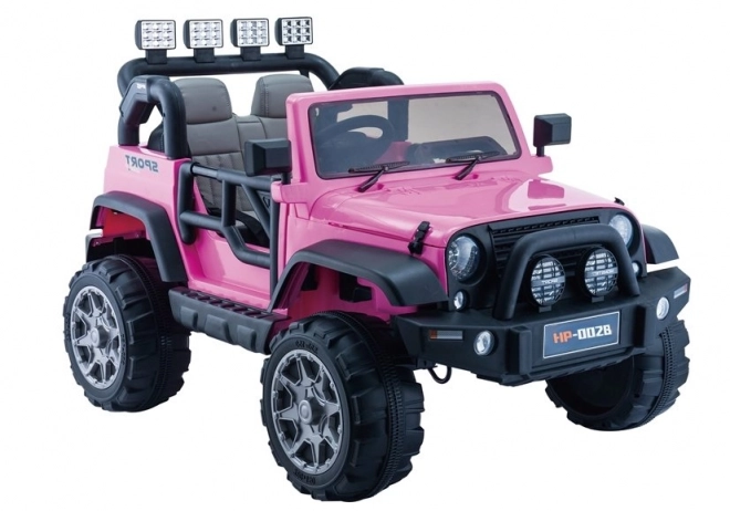 Rosa Jeep Elektroauto für Kinder