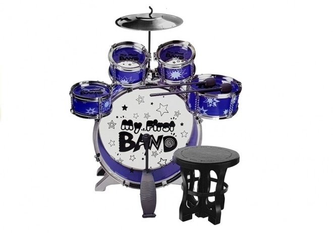 Große Kinder-Drum-Set Blau