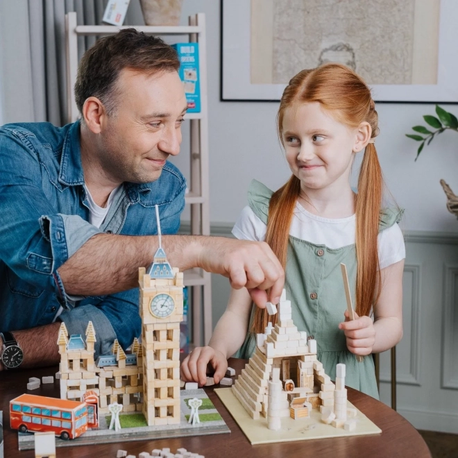 Trefl Brick Trick Reise: Big Ben Bausatz aus echten Ziegeln