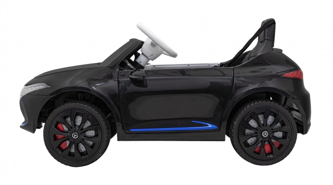Mercedes Benz AMG EQA für Kinder schwarz + Fernsteuerung + 5-Punkt-Sicherheitsgurte + EVA + MP3-Display + LED-Leuchte