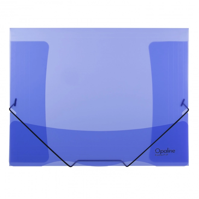 Blaue Gummibandmappe Opaline