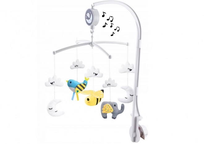 Aufziehbares Musik-Mobile fürs Babybett