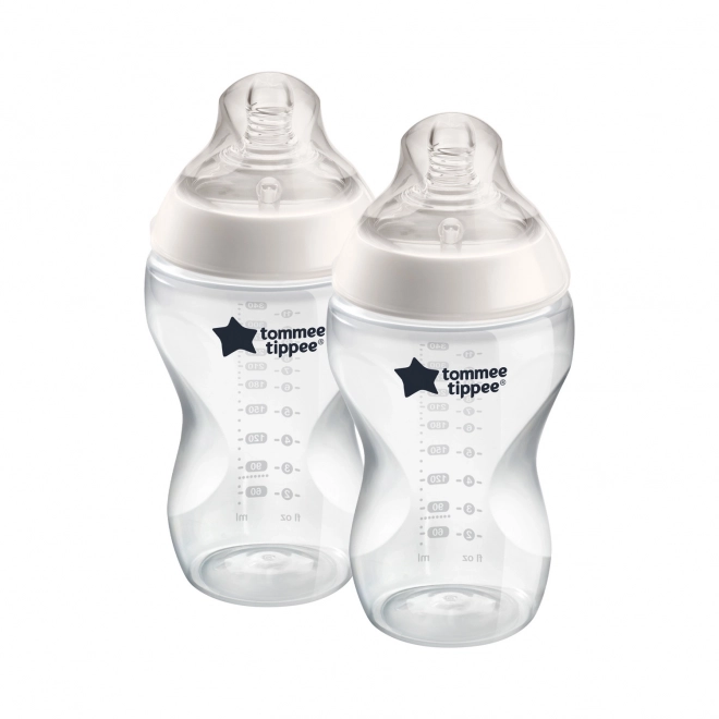 Anti-Colic Babyflaschen Transparent 340 ml 2er Set