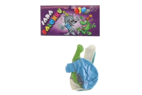 Zoo Ballons mit buntem Druck - 4 Stück