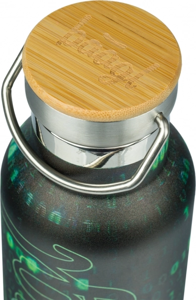Thermoflasche mit Bambusdeckel