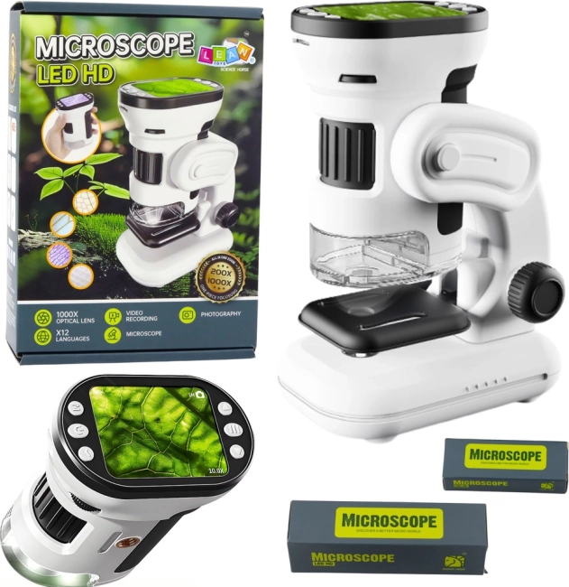 Digitales Kindermikroskop mit HD-Display 200×–1000×