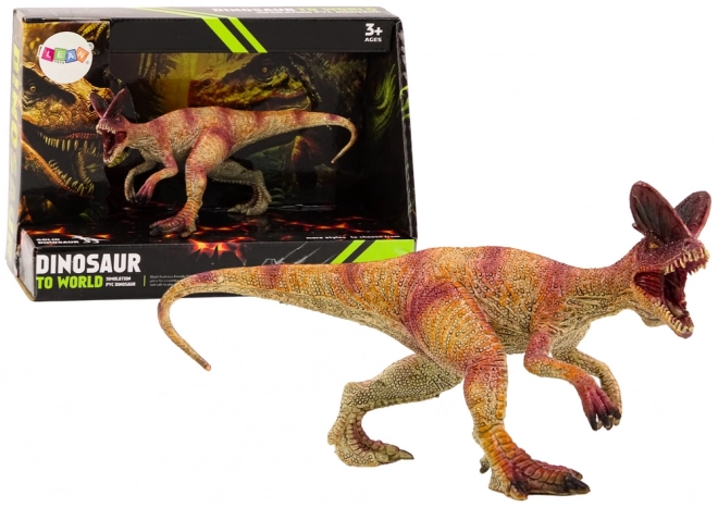 Roter Dilophosaurus Sammelfigur