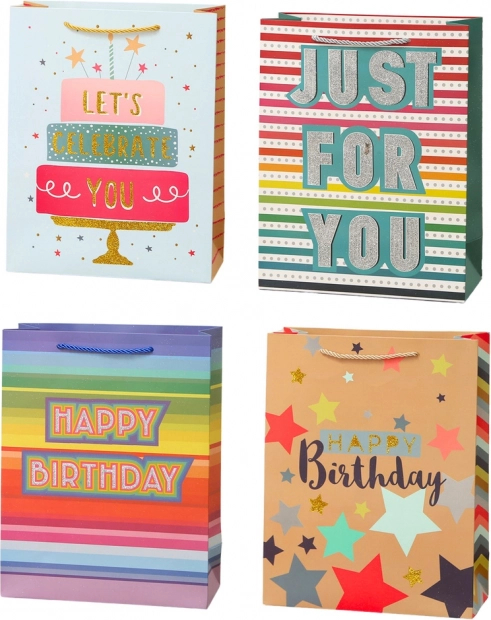 Geschenktasche Happy Birthday 23 x 18 x 10 cm