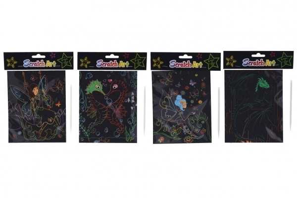 Kratzen Bilder - Kreativ-Set für Kinder