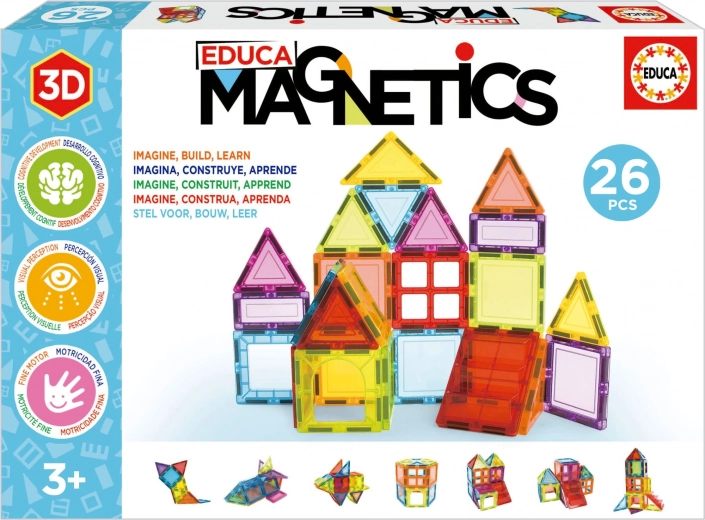 EDUCA Magnetische Konstruktionsspielzeug Magnetics 26 Teile