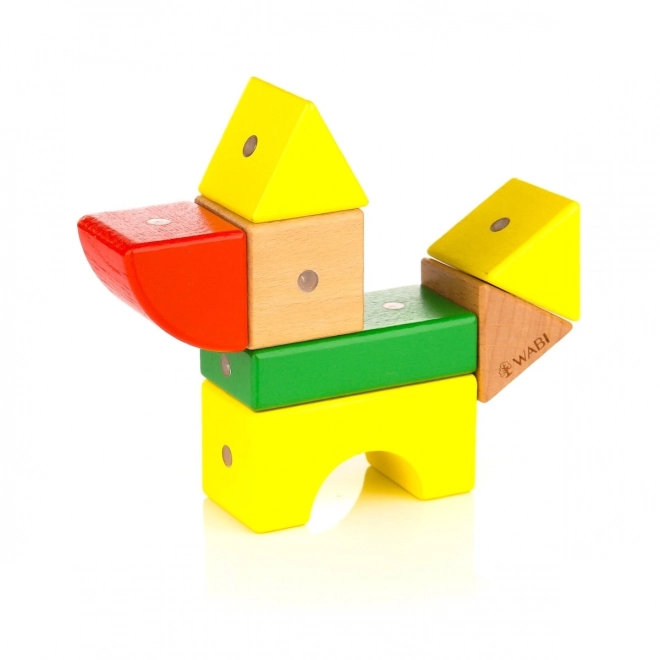 Holzmagnetische Bausteine WABI