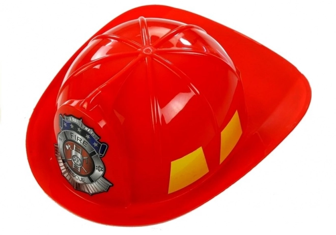 Feuerwehrmann-Spielset mit Feuerwehrauto, Helm und Feuerlöscher