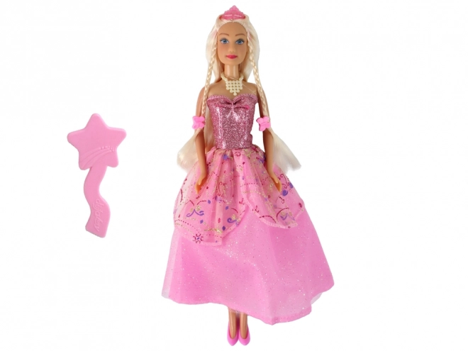 Rosa Prinzessin Lucy Puppe mit Haaraccessoires